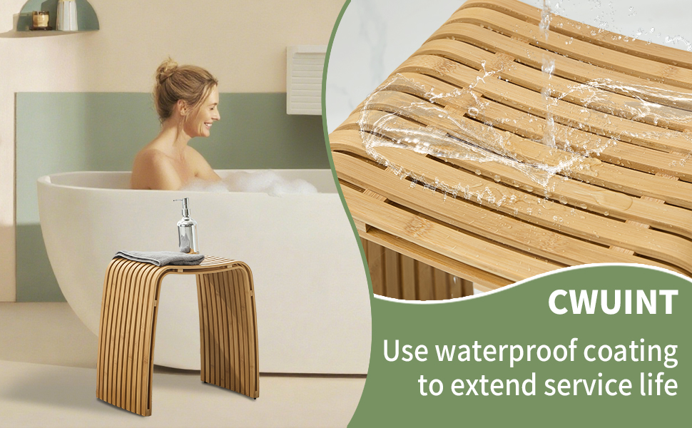 Пуф Bambushocker: багатофункціональний, без монтажу, для ванної, вітальні, спальні, робочого кабінету, їдальні