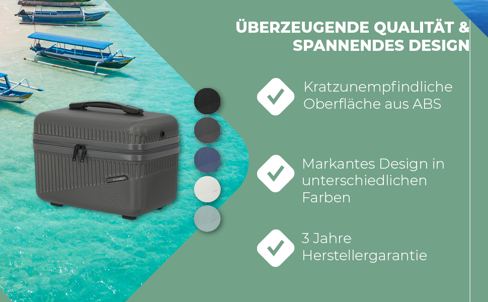 Набір валіз Travelite Bali (3 шт.): L/M/S, зелений, ABS, з TSA замком