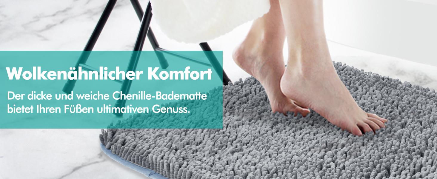 Комплект килимків для ванної кімнати Digiroot (2 шт.) - неслизькі, швидковисихаючі, поглинаючі, 40x60 см, 50x80 см, темно-сірий