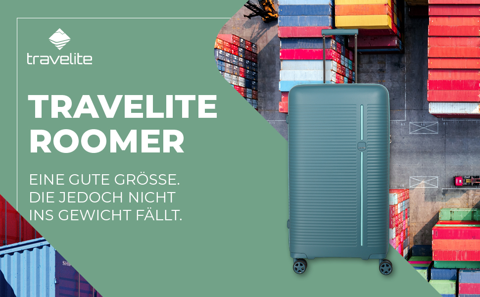 Набір валіз Travelite Roomer 2 шт. (L/M) з TSA замком, Aqua | Чотириколісні валізи з розширенням