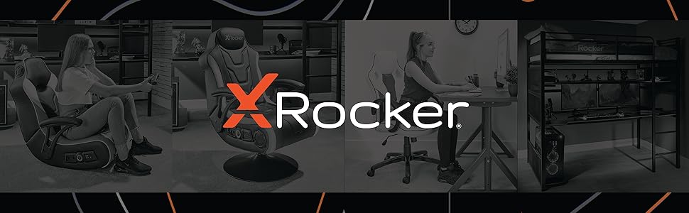 Крісло для ігор та розваг X Rocker 4.1 - крісло для телевізора та музики з Bluetooth та вібрацією (Aries)