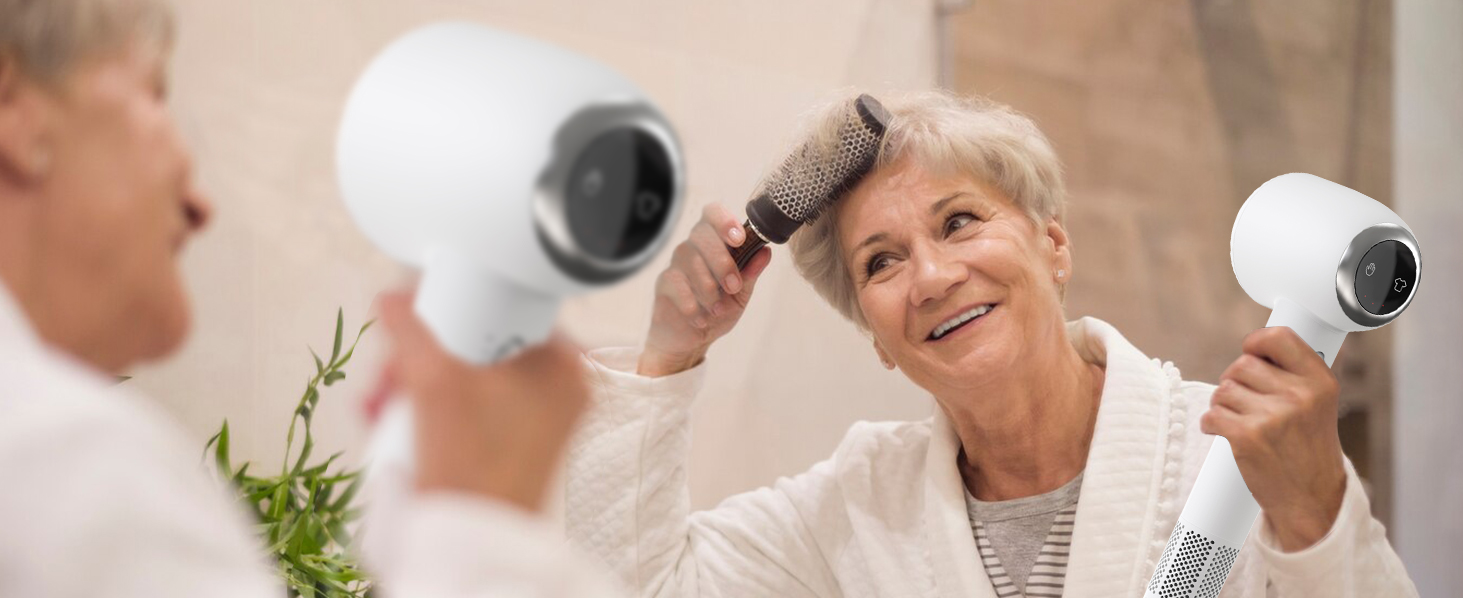 Мультистайлер для волосся 7 в 1 UKLISS Hairstyler Pro: фен, автоматична плойка, кругла щітка та випрямляч для професійного стайлінгу, білий