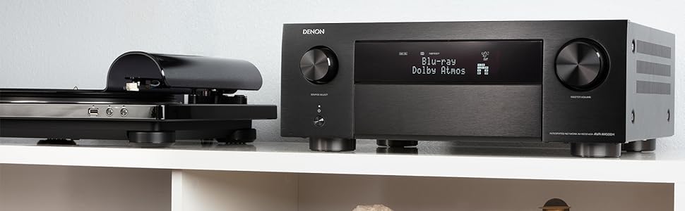 Ресивер Denon AVR-X4500H 9.2, Alexa, 8 HDMI, Bluetooth, Wi-Fi, Dolby Atmos, HEOS, Чорний