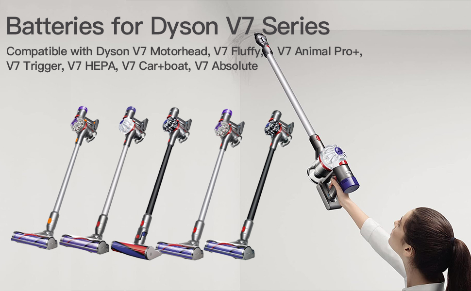 Акумулятор 6000 мАг для Dyson V8 Absolute/Animal/Exclusive/Fluffy, SV10 (сумісний з V7)