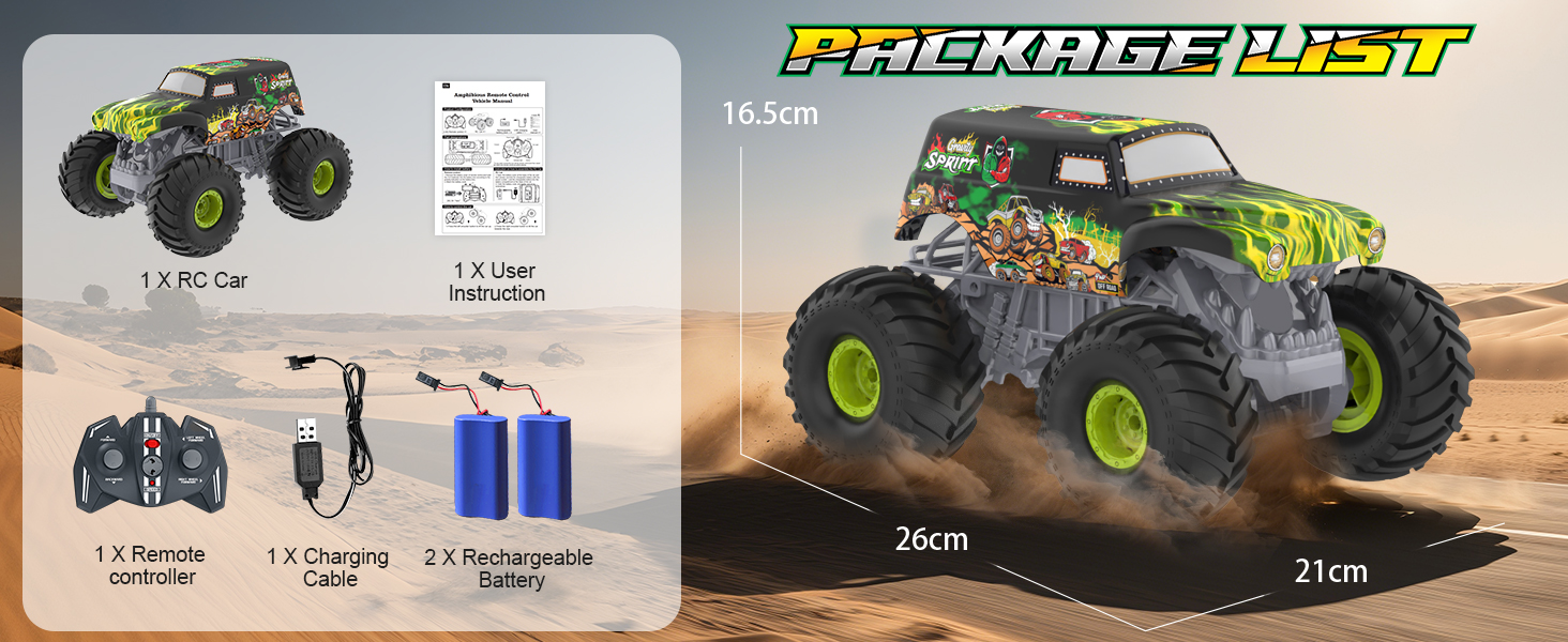RC Автомобіль Feimuosi 1:18 позашляховик, 2.4GHz, 2 акумулятори, 20 км/год, світлодіоди, армійський зелений - іграшка для дітей та дорослих
