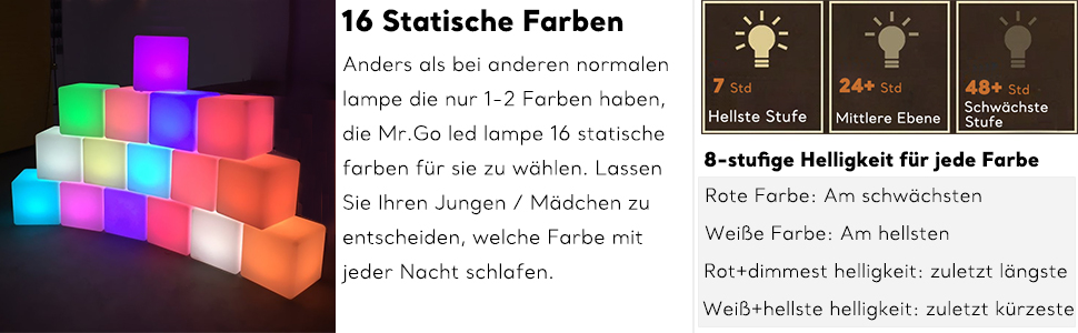 Світлодіодний куб-пуф Mr.Go 12