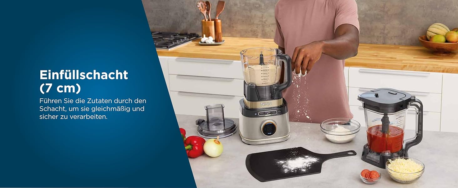 Блендер-чопер Ninja 3-в-1 Detect Power Pro (1200W), чорний, Stone Gold, TB401EUSTGD