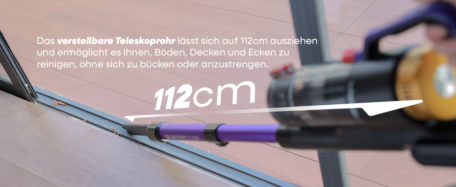 Бездротовий акумуляторний пилосос UNINELL HOME 48000Pa, 550W, 65 хвилин роботи, LED-дисплей, антизаплутувальна щітка, тиха робота, для килимів, твердих підлог та шерсті тварин (фіолетовий)