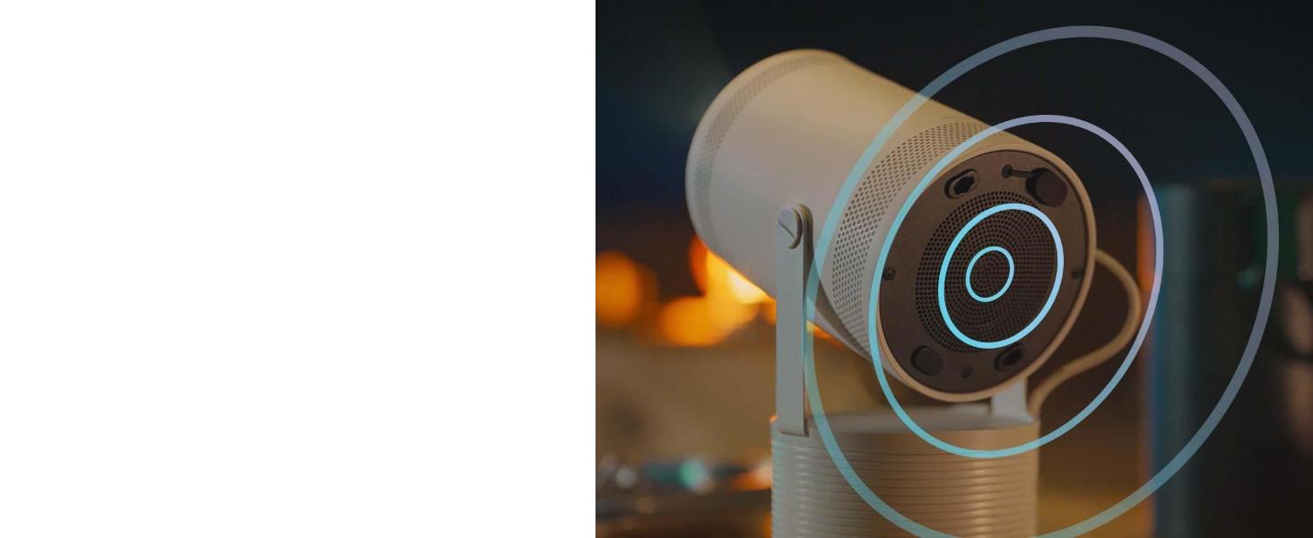 Samsung The Freestyle: Портативний LED-проектор Full HD HDR10 з автонастроюванням та 360° звуком (2023)