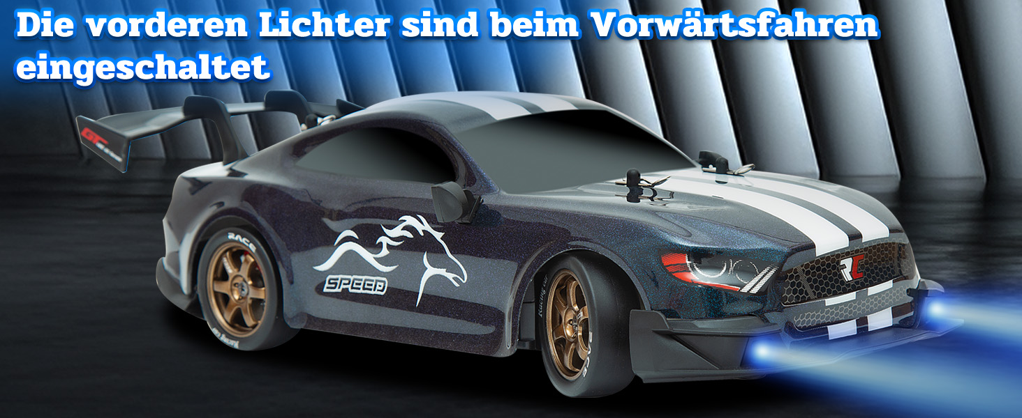 Радіокерований автомобіль 1:14 4WD Drift Car GT для дрифту, RC машина з пропорційним газ-гальмом, іграшка для дорослих та дітей (градієнт)