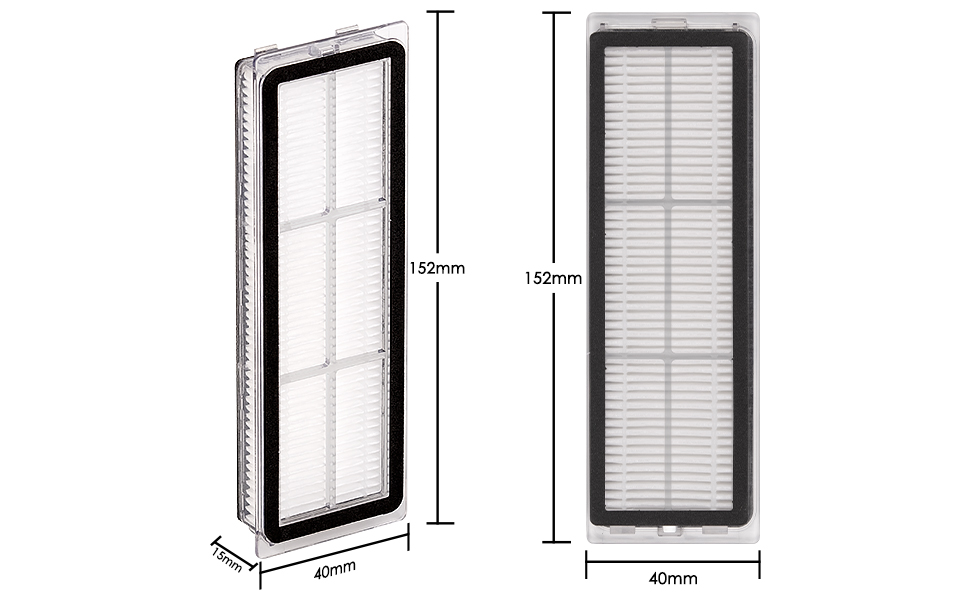 Фільтр HEPA сумісний з Dreametech L10s Ultra, L10s Pro, L10 Ultra, Z10 Pro, S10, S10 PRO, S10 PLUS, B101CN, 1C, W10, X10, L10 plus, Z10 pro, D10 PLUS, змінний фільтр Hepa фільтр (12 шт. ), 12 шт., )