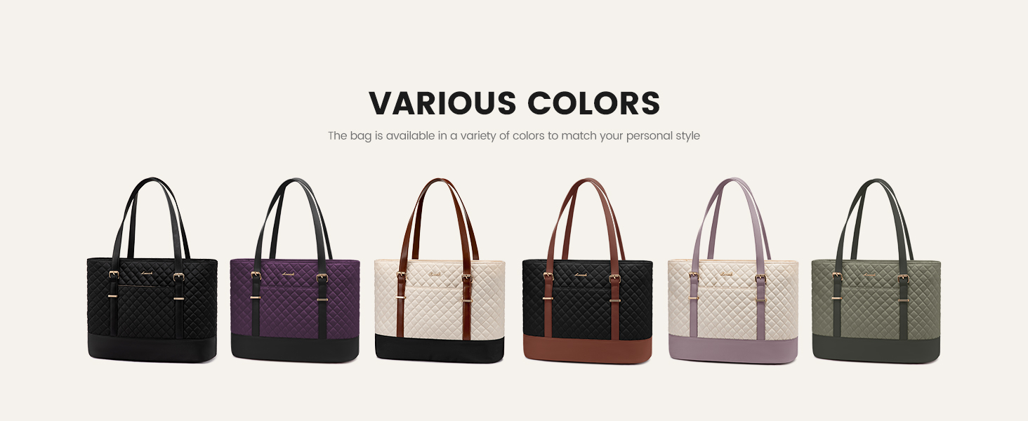 Сумка для ноутбука LOVEVOOK 15.6 дюймів для жінок з відділенням для ланчу, сумка-шоппер, ділова сумка, портфель, сумка для навчання, середнього розміру, водонепроникна, чорна