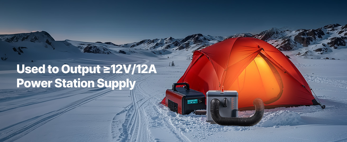 Дизельний опалювач VEVOR 8 кВт, 12/24V, портативний, з Bluetooth, пультом ДУ та LCD, 5л бак, для вантажівок та автодому