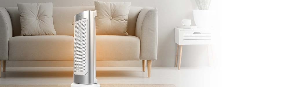 Керамичний обігрівач Cecotec Ready Warm 10100 Smart Ceramic: 2200W, LED, 3 режими, термостат, захист від перекидання та перегріву, осциляція, білий