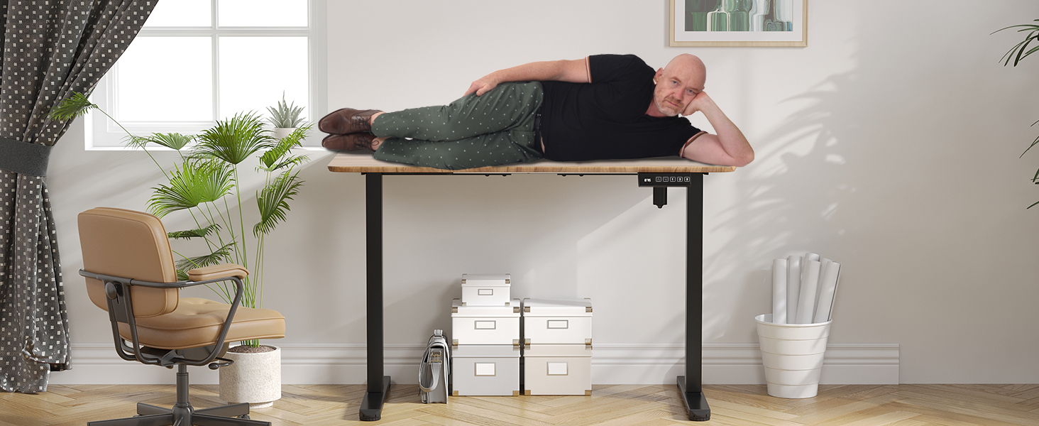 Електричний підйомний стіл BONTEC, чорний, для монітора, вантажопідйомність 85 кг, 102-160 x 61-76 см, 3 пам'яті