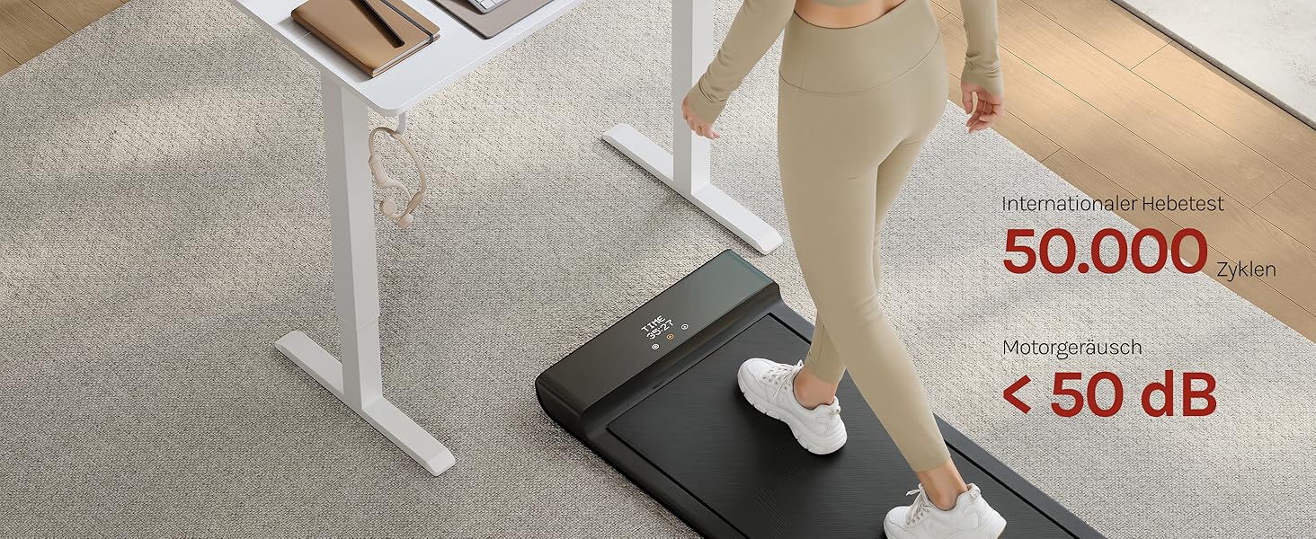 Електричний підйомний стіл WOLTU з функцією пам'яті та захистом від зіткнень, комп'ютерний стіл для дому та офісу, 100 x 48 см, білий