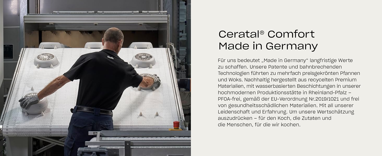 Набір сковорідок Fissler Ceratal Comfort & Classic (4 предмети), керамічне антипригарне покриття, для індукційних плит, 24 та 28 см, з 2 скляними кришками, сірий