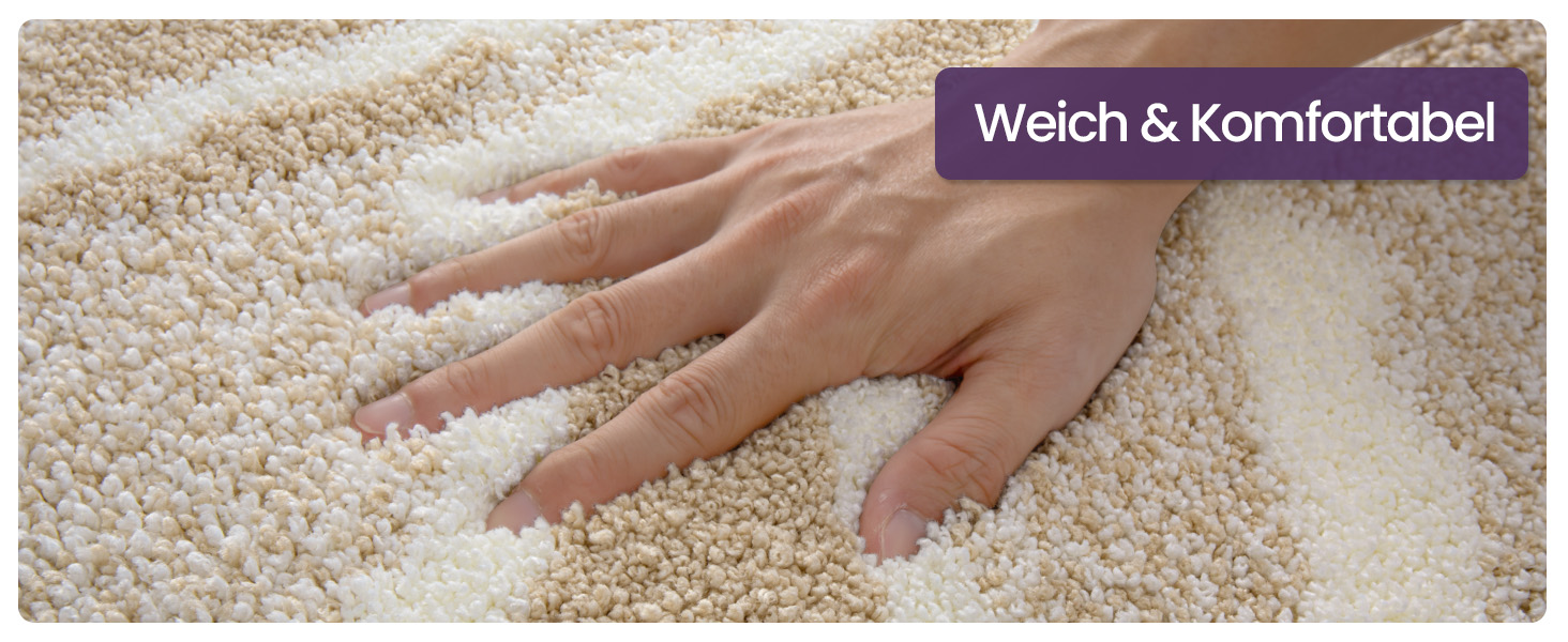 Килимок для ванної кімнати DEXI 61 x 92 см, антиковзаюча, миється, мікрофібра, вбираючий, бежевий