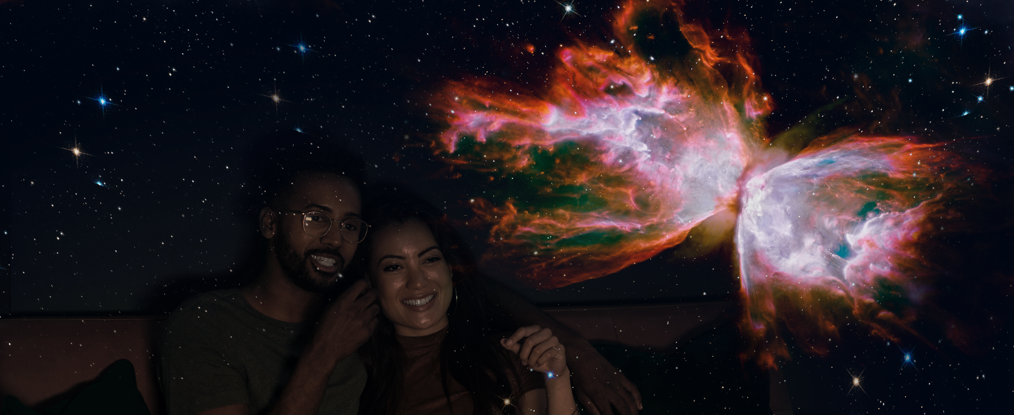 Проєктор зоряного неба Sternenhimmel: Галактика, планетарій, нічник для дітей та дорослих - чорний