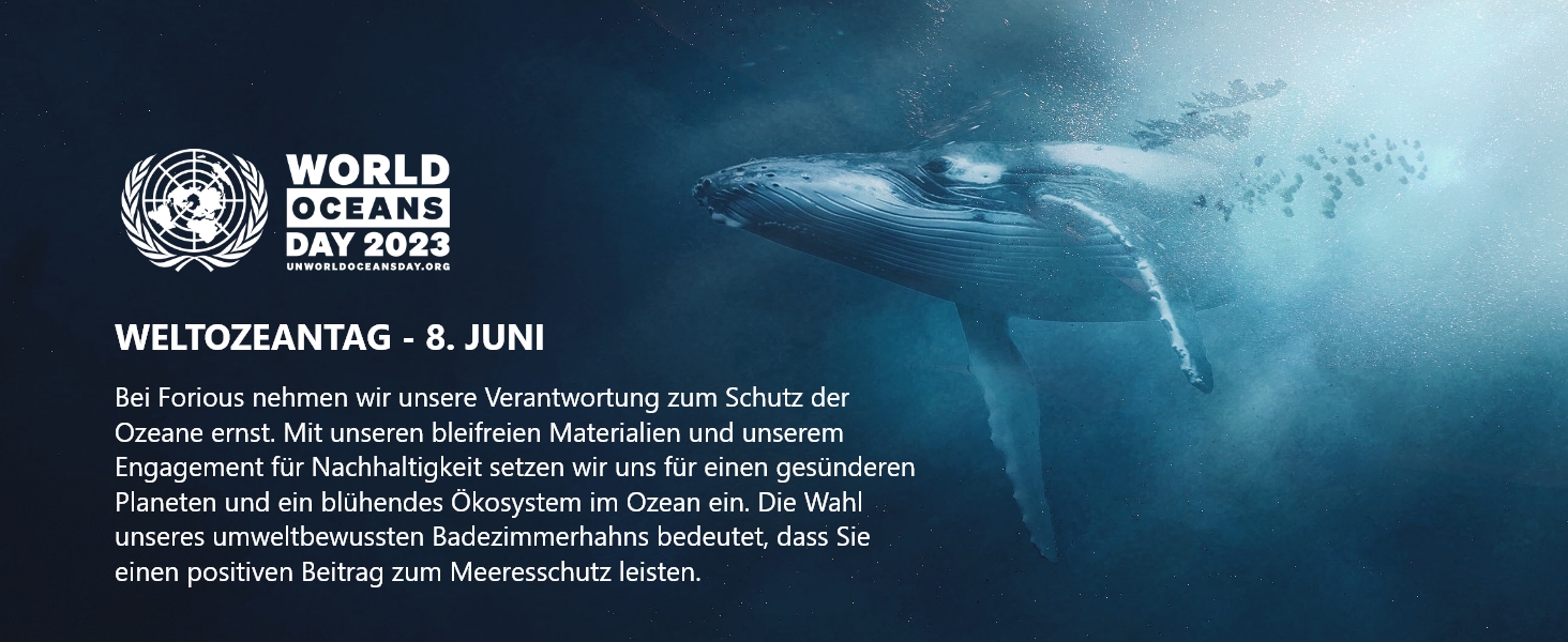 Змішувач для ванної кімнати FORIOUS з водоспадом, одноручний, хром, висота виливу 80 мм, економія води та енергії