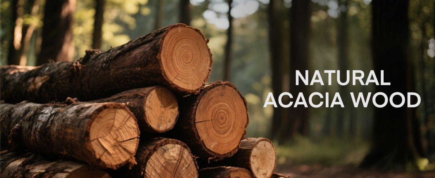 Набір ножів FOHERE 7 предметів: кухонний, для хліба, овочевий, з точилкою та магнітним блоком з нержавіючої сталі та дерева