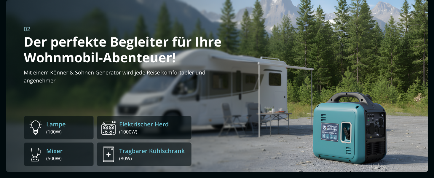 Інверторний генератор K&S Könner&Söhnen KS 1900i S, 2.0 кВт, з USB, мідна обмотка, для резервного живлення