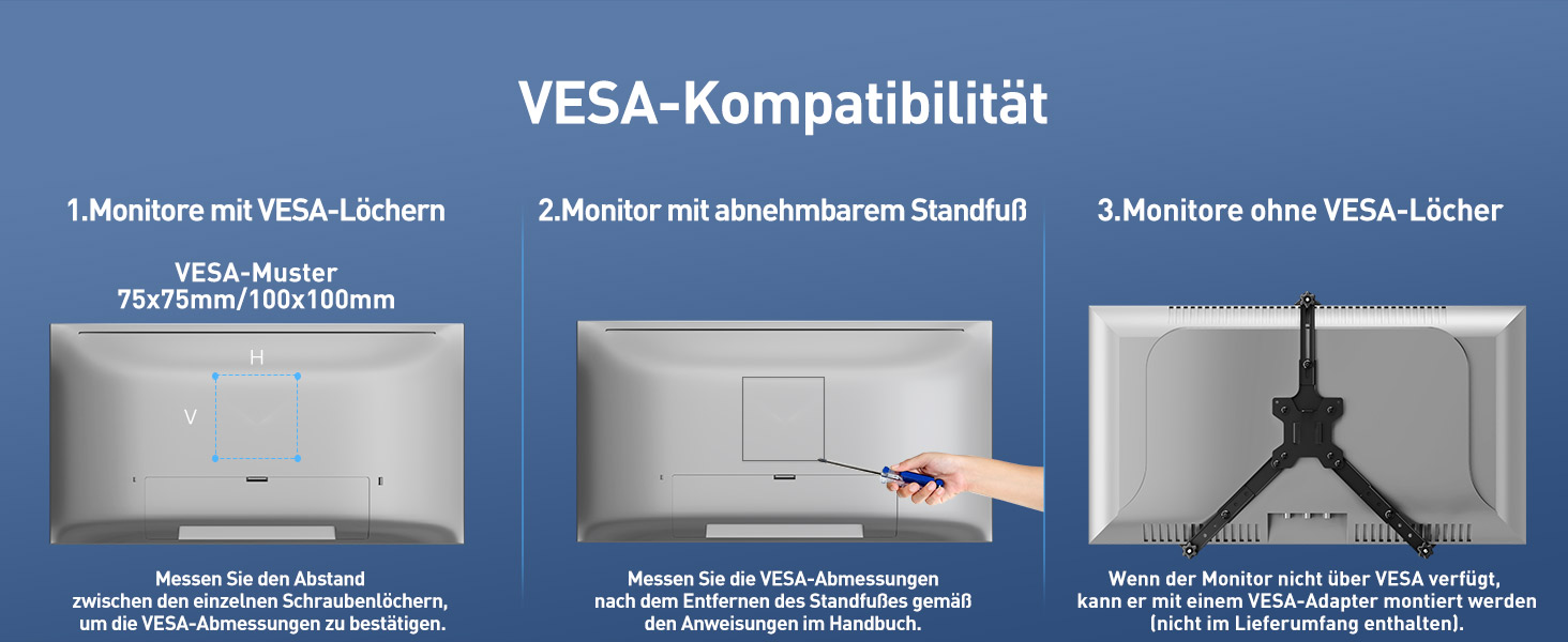 Кріплення для монітора ELIVED EV6033W, 13-32 дюйми, газ-амортизатор, VESA 75/100mm, регулювання висоти, настінний, білий