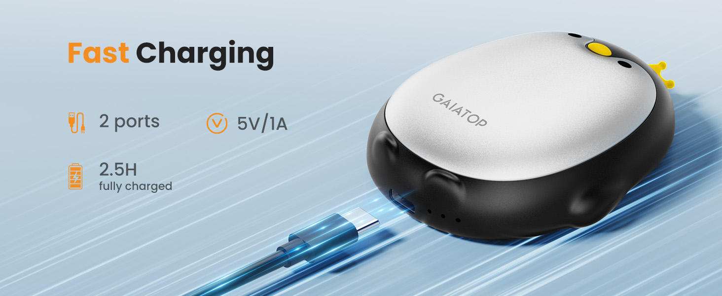 Електричні грілки для рук Gaiatop, 2 шт. з 3 режимами нагріву, магнітні, портативні, багаторазові. Ідеально для кемпінгу, піших прогулянок, полювання. Чудовий подарунок для жінок та чоловіків. Чорний колір.