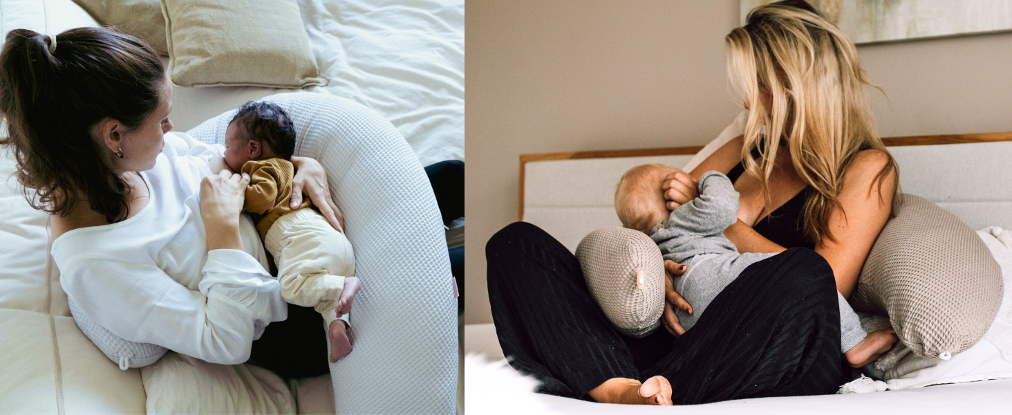 Подушка для годування HOBEA-Germany 190x76 см XXL, подушка для вагітних та сну на боці, з органічної бавовни (Колір: Ліс)