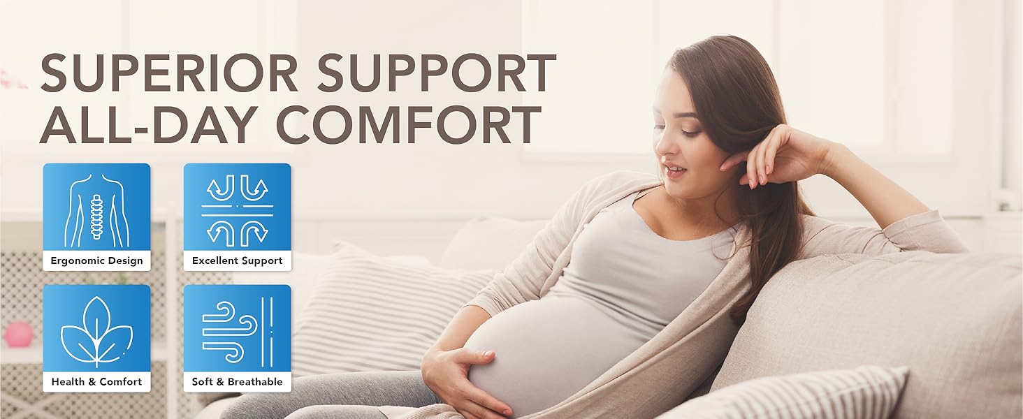 Подушка для підтримки попереку, Memory Foam, для зняття болю в попереку, авто/офіс/інвалідний візок, чорний