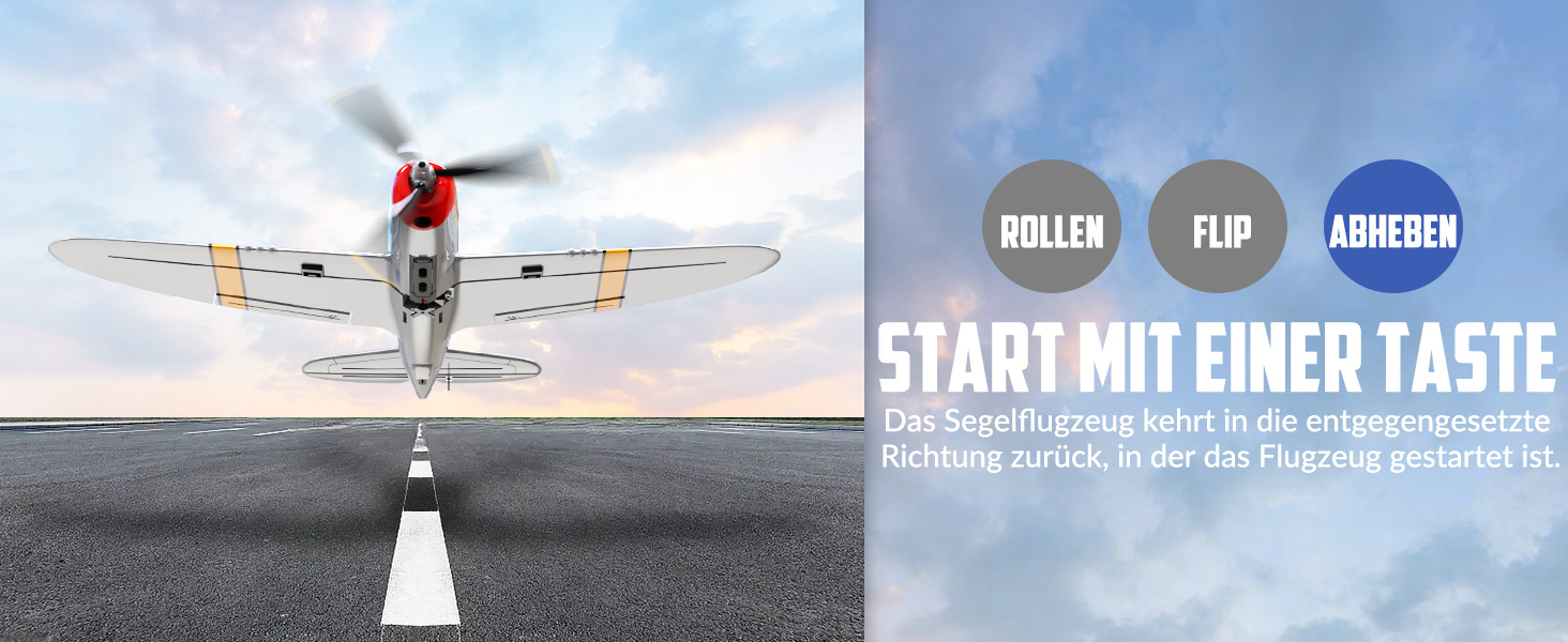 Радіокерований літак Volantexrc P-47 RTF 2.4GHz з гіростабілізацією, USB зарядкою, акумулятором та пультом – для початківців та досвідчених пілотів