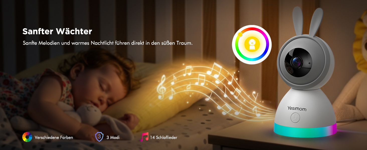 Відеоняня з камерою 1080P HD PTZ 360° та Wi-Fi: монітор для немовлят з додатком, нічним баченням, 4x Zoom, детекцією руху/звуку, двостороннім аудіо, автотрекінгом та сповіщеннями