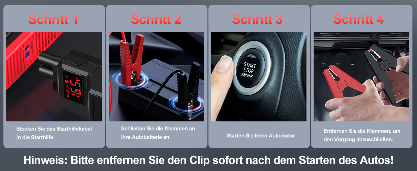 Powerbank для автомобіля з компресором 150 PSI, 7000A, 12V, 8L/10L (бензин/дизель), LED-ліхтарик