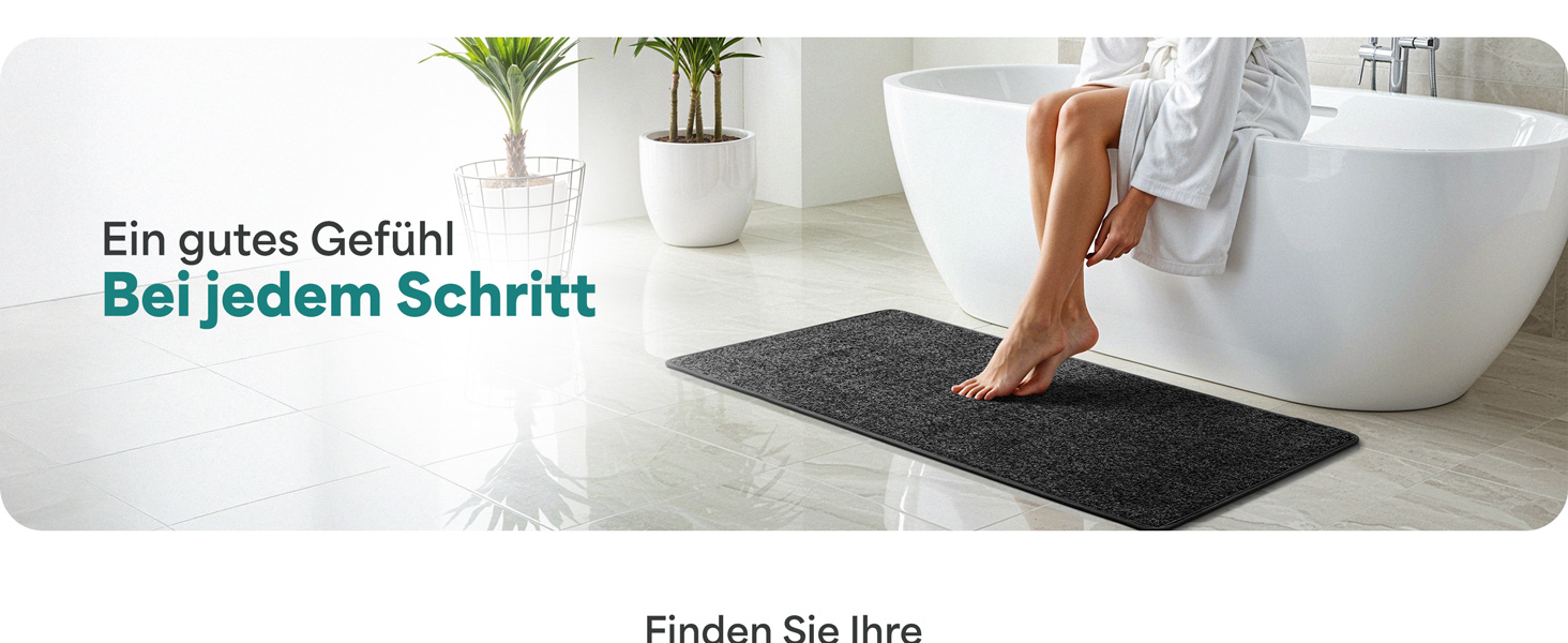 Килимок для ванної кімнати антрацит – неслизький, пральний, швидковисихаючий. Розмір 50x80 см.