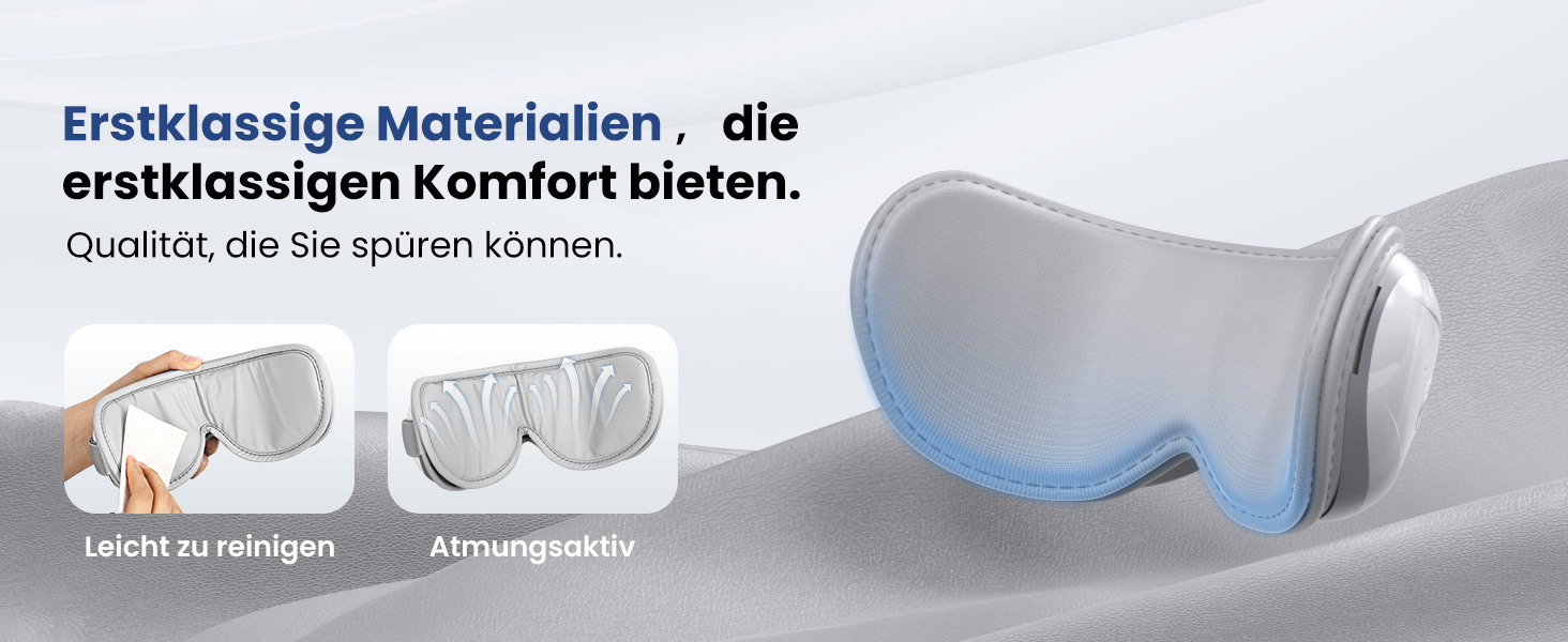 Масажер для очей Bob and Brad EyeOasis 2 з підігрівом, музикою та компресією. Електрична маска для очей для зняття темних кіл та сухості очей. Подарунок для чоловіків та жінок. Білий