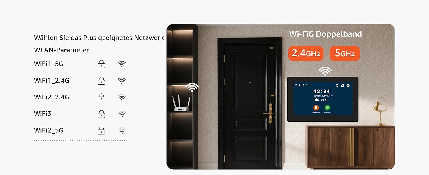 Відеодомофон WiFi з камерою та монітором 7