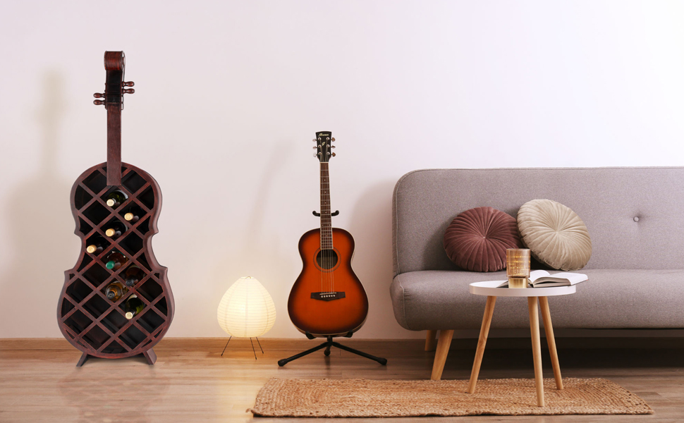 Стеллаж для вина Stradivino на 21 пляшку: дерев'яний винний ретро-стенд, ручної роботи, висота 135 см