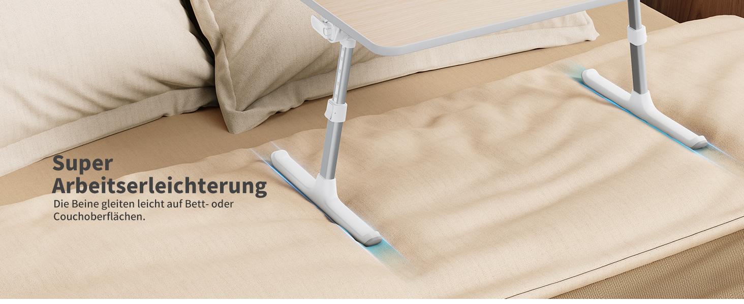 Підставка для ноутбука SAIJI: складаний столик для ліжка/дивану, 5 рівнів, 4 кути, до 17