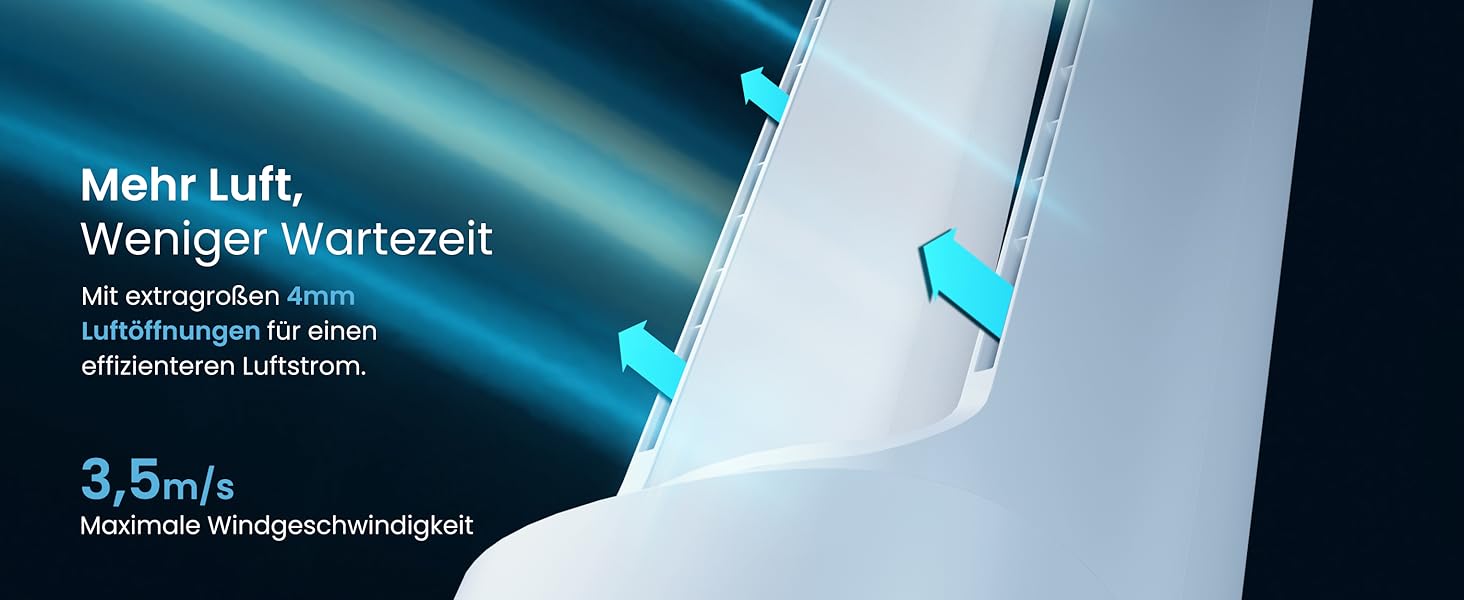 Вентилятор Pro Breeze OmniAir з очищувачем повітря, 105 см, осциляція 75°, пульт ДУ, HEPA 13, LED дисплей, 10 швидкостей, тихий, 5 режимів, Smart App