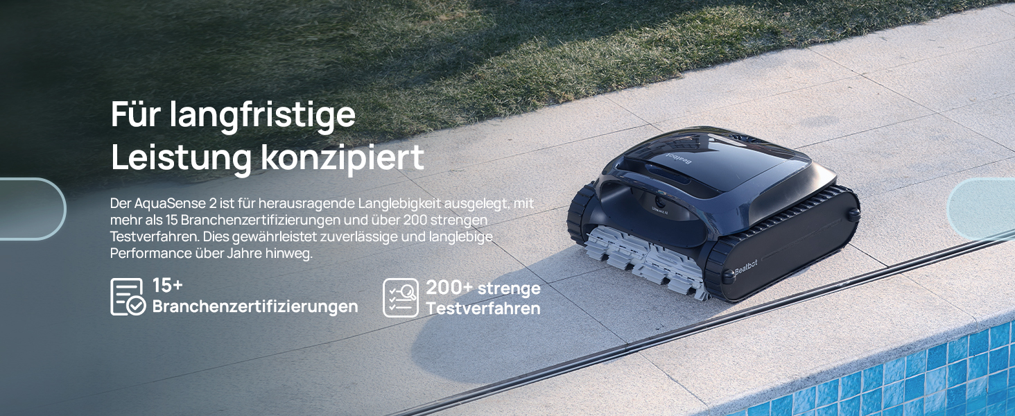 Робот-пилосос для басейну Beatbot AquaSense 2 з кришкою, акумуляторний, для чищення дна та стін, з функцією паркування, синій 
