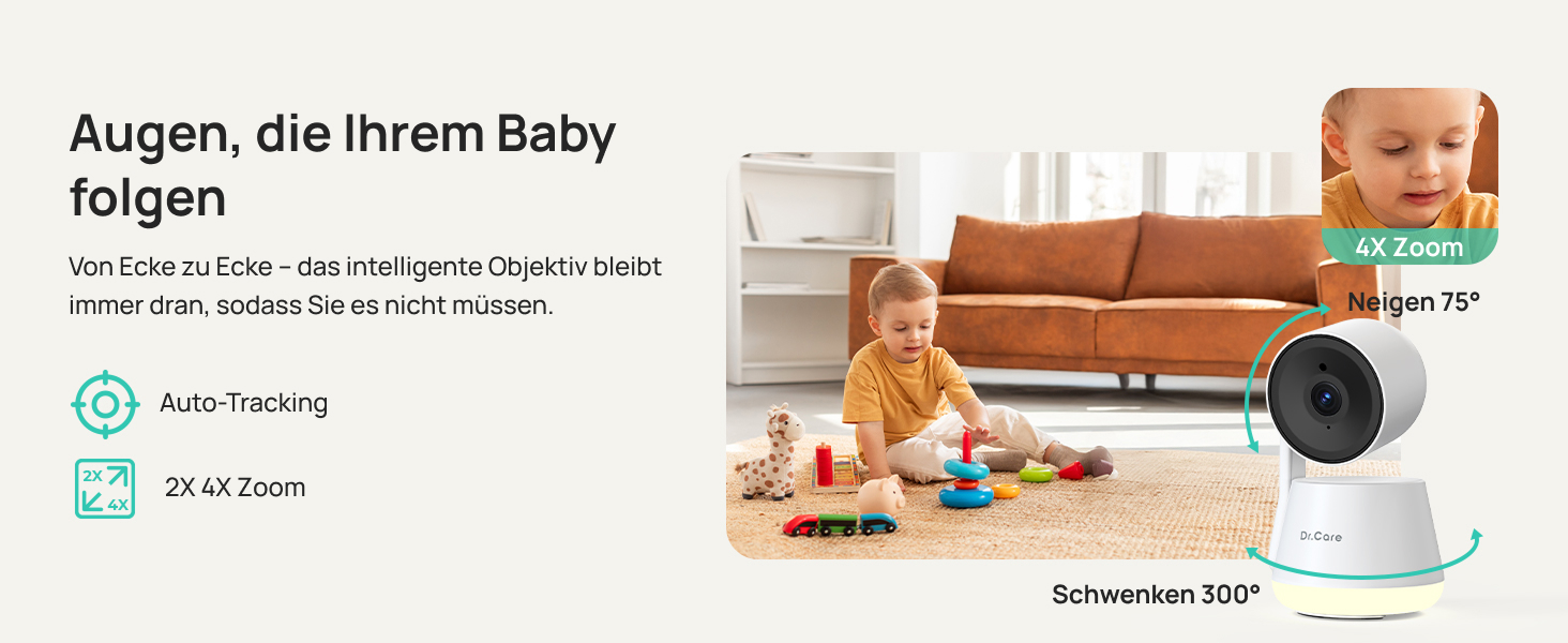 Відеоняня Dr.Care LumiView з камерою та монітором 5