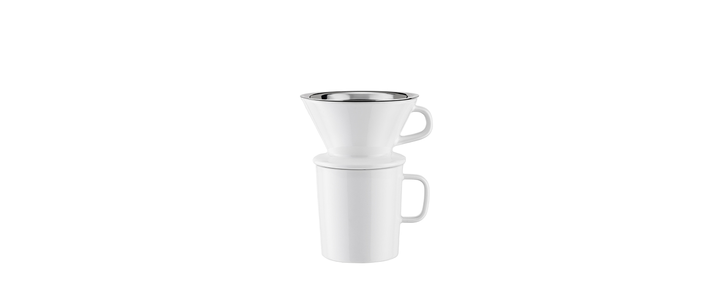Кавомолка ручна Alessi Slow Coffee KT01 з нержавіючої сталі 18/10 та термопластику