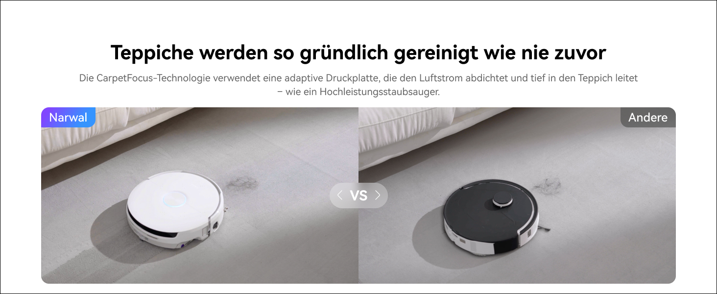 Робот-пилосос NARWAL Flow з функцією миття підлоги, система FlowWash з автоматичним самоочищенням, потужність 22000 Па, збір шерсті тварин DualFlow, миття 45-80°C та гаряче повітря, док-станція для самостійного очищення