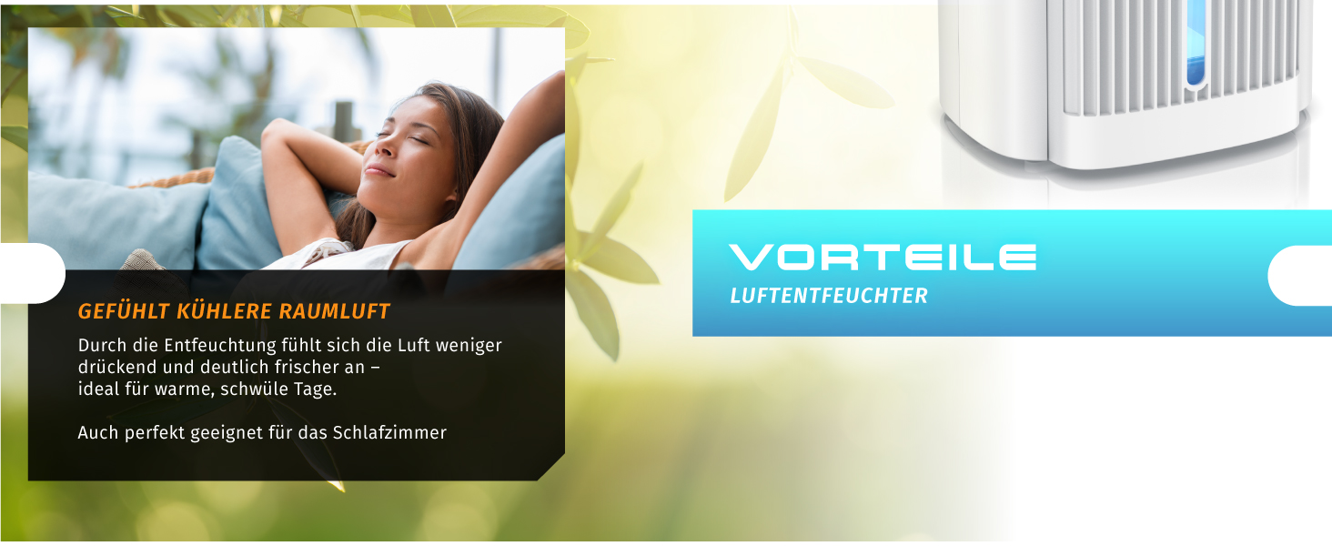 Електричний осушувач повітря Brandson – 2000 мл для кухні, спальні, офісу, гаража