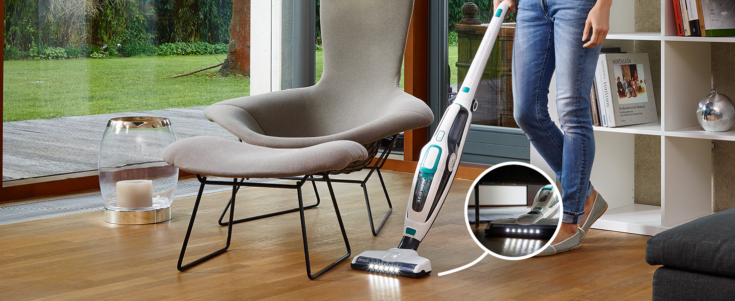 Акумуляторний пилосос Leifheit Regulus PowerVac 2in1, бездротовий до 40 хв, без мішка, з ручним пилососом, акумулятор 20В