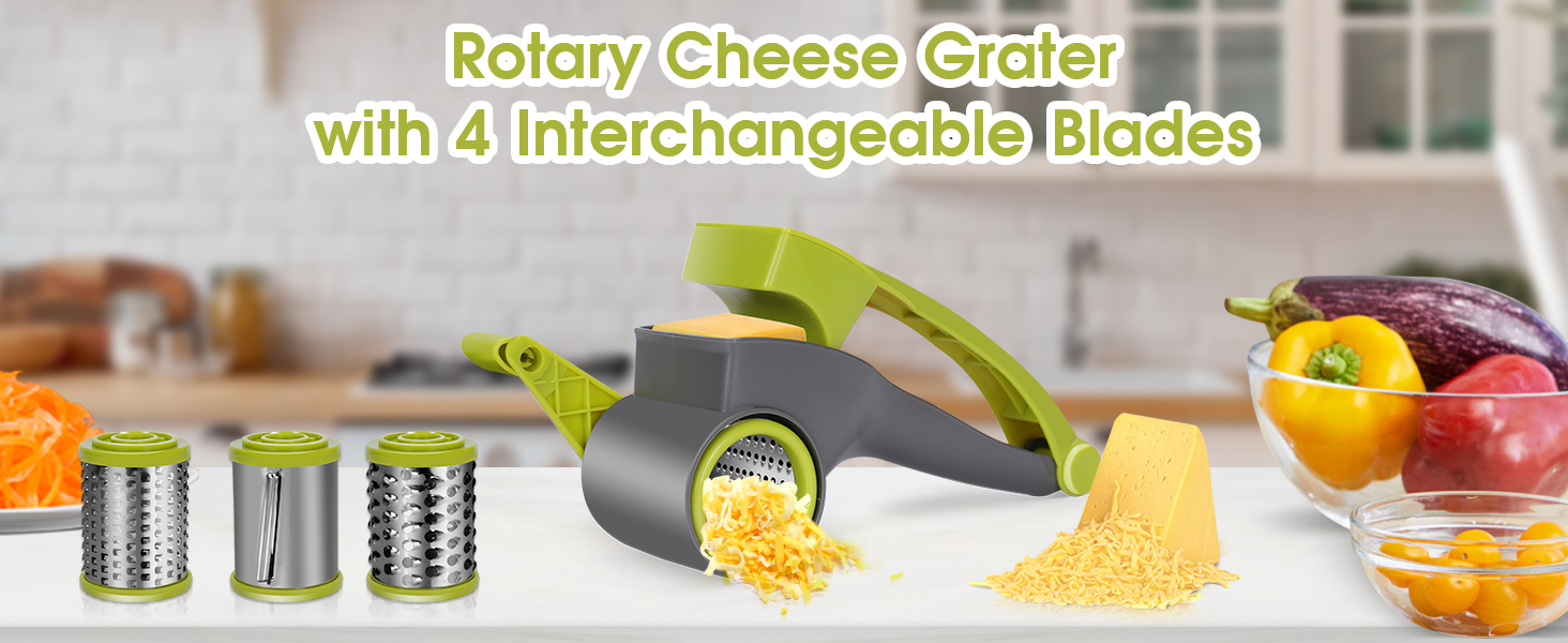 Машинка для нарізання овочів Mastertop 5-в-1: нарізувач, тертка, слайсер для овочів, фруктів та сиру