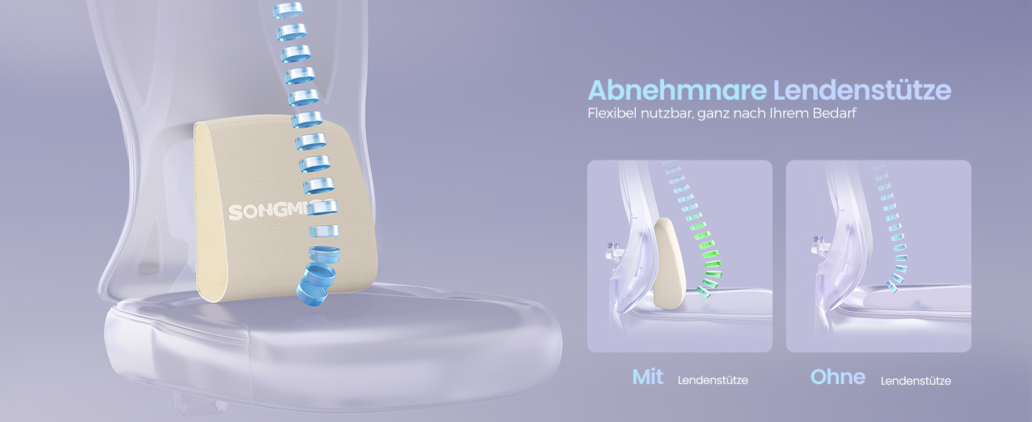 Офісний стіл SONGMICS: ергономічне крісло, ігровий стул, регульована поперекова підтримка, підголовник, підлокітники, для різного зросту, до 150 кг, OBN067BH01 (Верблюжий + Хмарний білий)