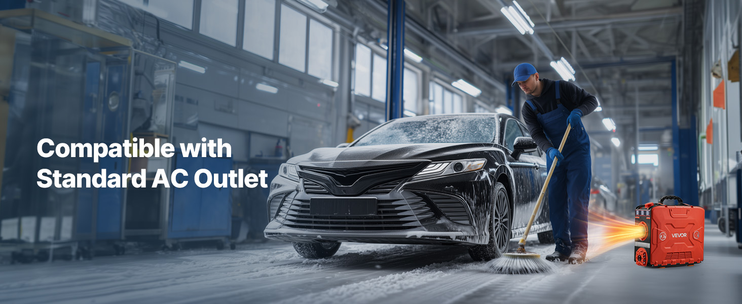 Дизельний опалювач VEVOR 8 кВт, 12/24 В, портативний з Bluetooth, пультом ДУ та LCD-дисплеєм, 5 л бак, для вантажівок та автодому