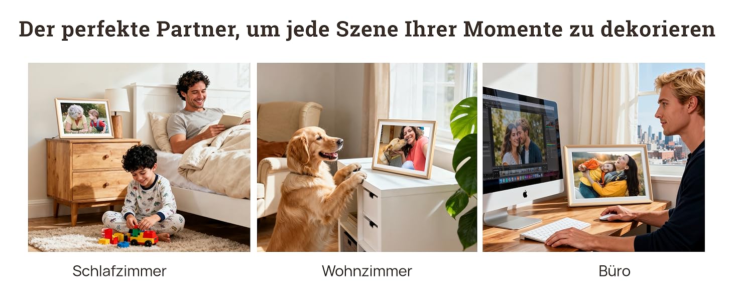 Цифровий фоторамка ARZOPA 14 дюймів: Металевий корпус, хмарне сховище, FHD 1920x1200, сенсорний екран, для подарунків