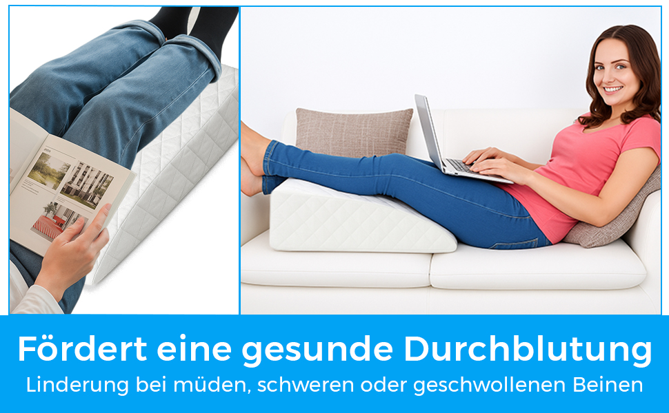 Ортопедична подушка для ніг, подушка для відпочинку ніг, подушка для поліпшення кровообігу, пральна, 71x40x15 см